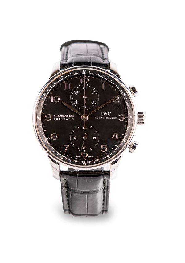 IWC Portuguese Chronograph Automatic Orologio da polso cronografo automatico da uomo in acciaio 