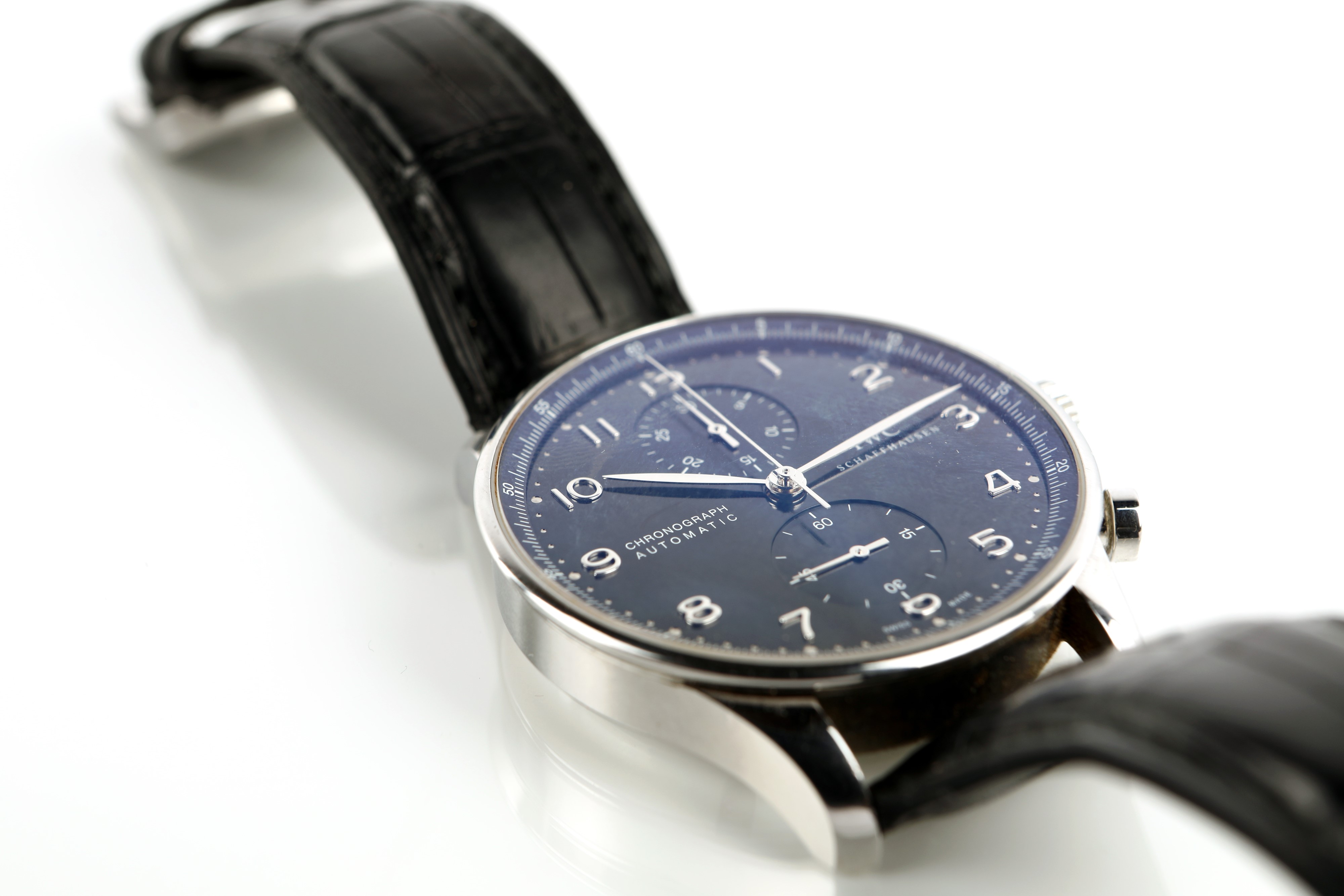 Iwc Portuguese Chronograph Automatic Orologio da Polso Cronografo Automatico da Uomo in Acciaio