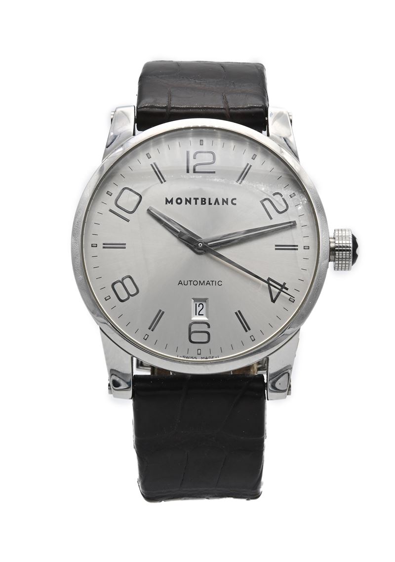 Montblanc Timewalker Steel Collection Automatic 7070 - Orologio da Polso Automatico da Uomo in Ac...