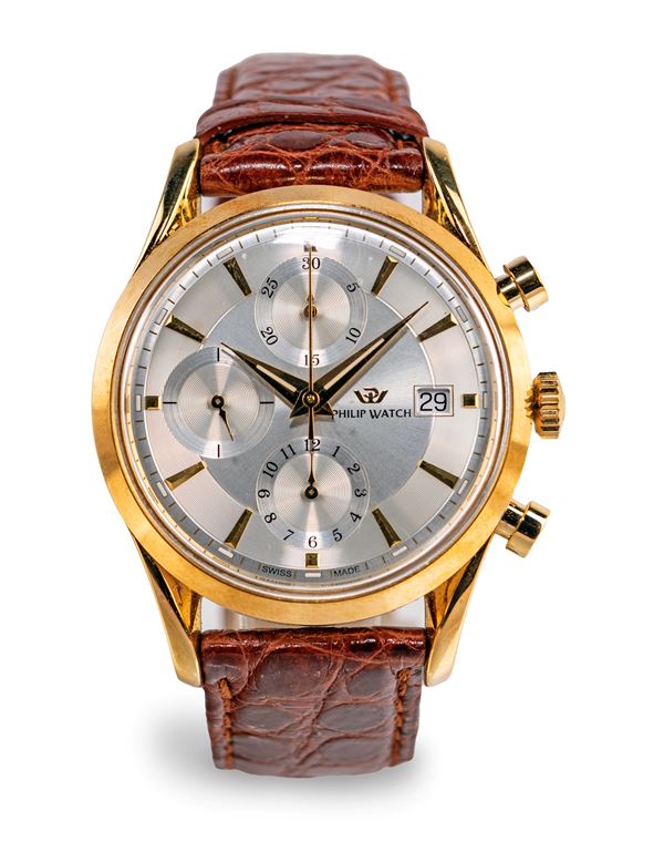 Philip Watch, orologio da polso cronografo in oro 