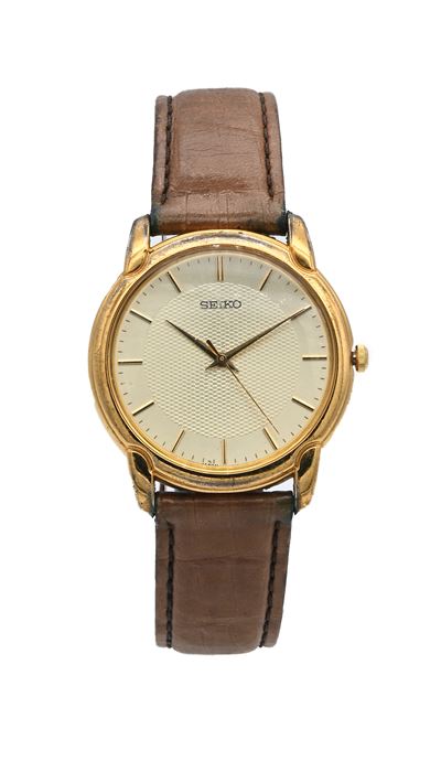 Seiko 7n01 6790 - Orologio da Polso al Quarzo da Uomo in Metallo Dorato