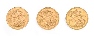 Lotto di Tre Sterline 1915 (2) e 1925 Pretoria Giorgio V Gran Bretagna