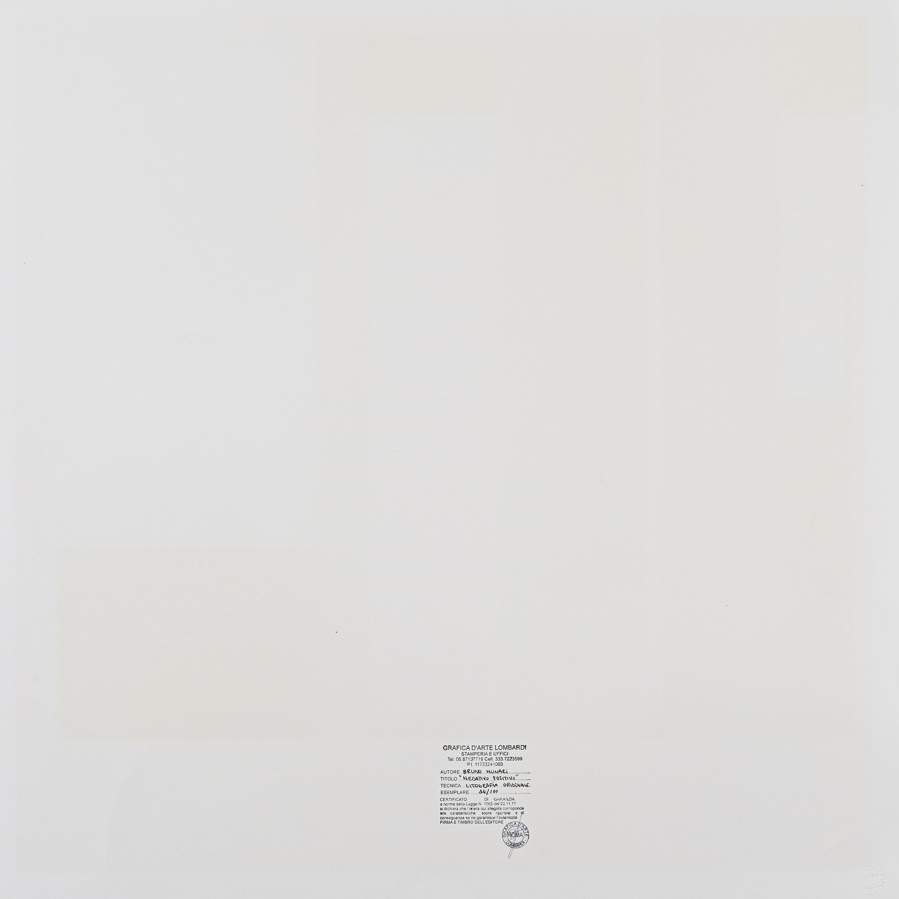Bruno Munari - Negativo Positivo