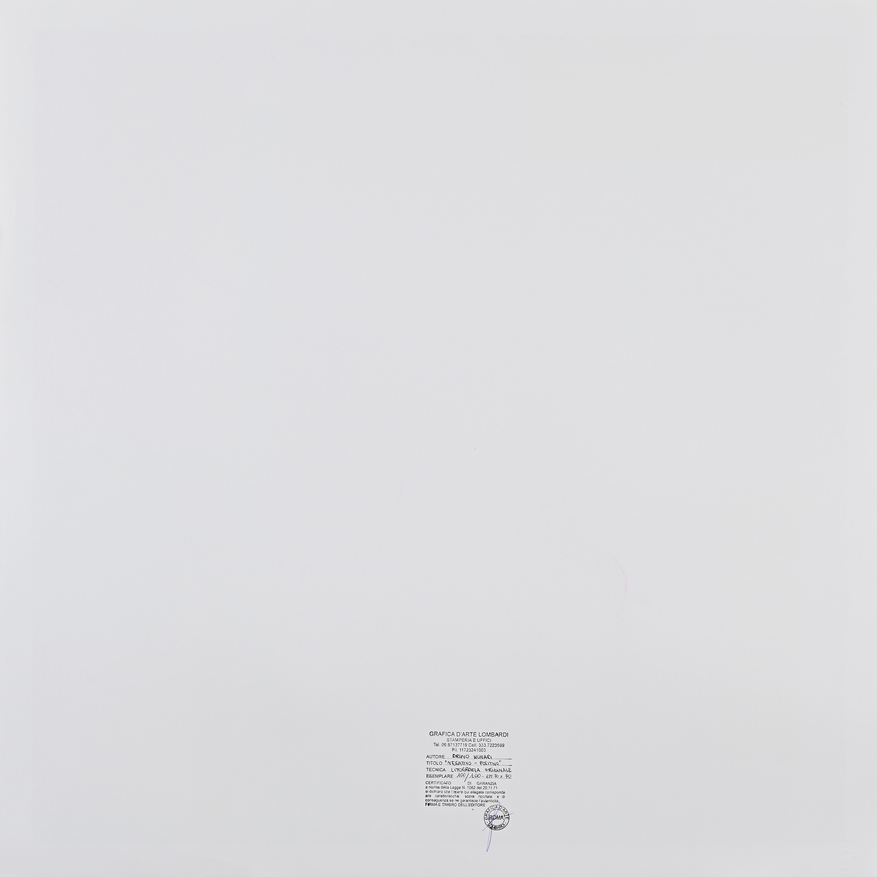 Bruno Munari - Negativo-positivo