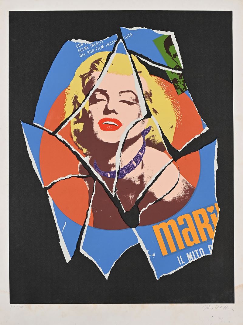 Mimmo Rotella - Marilyn