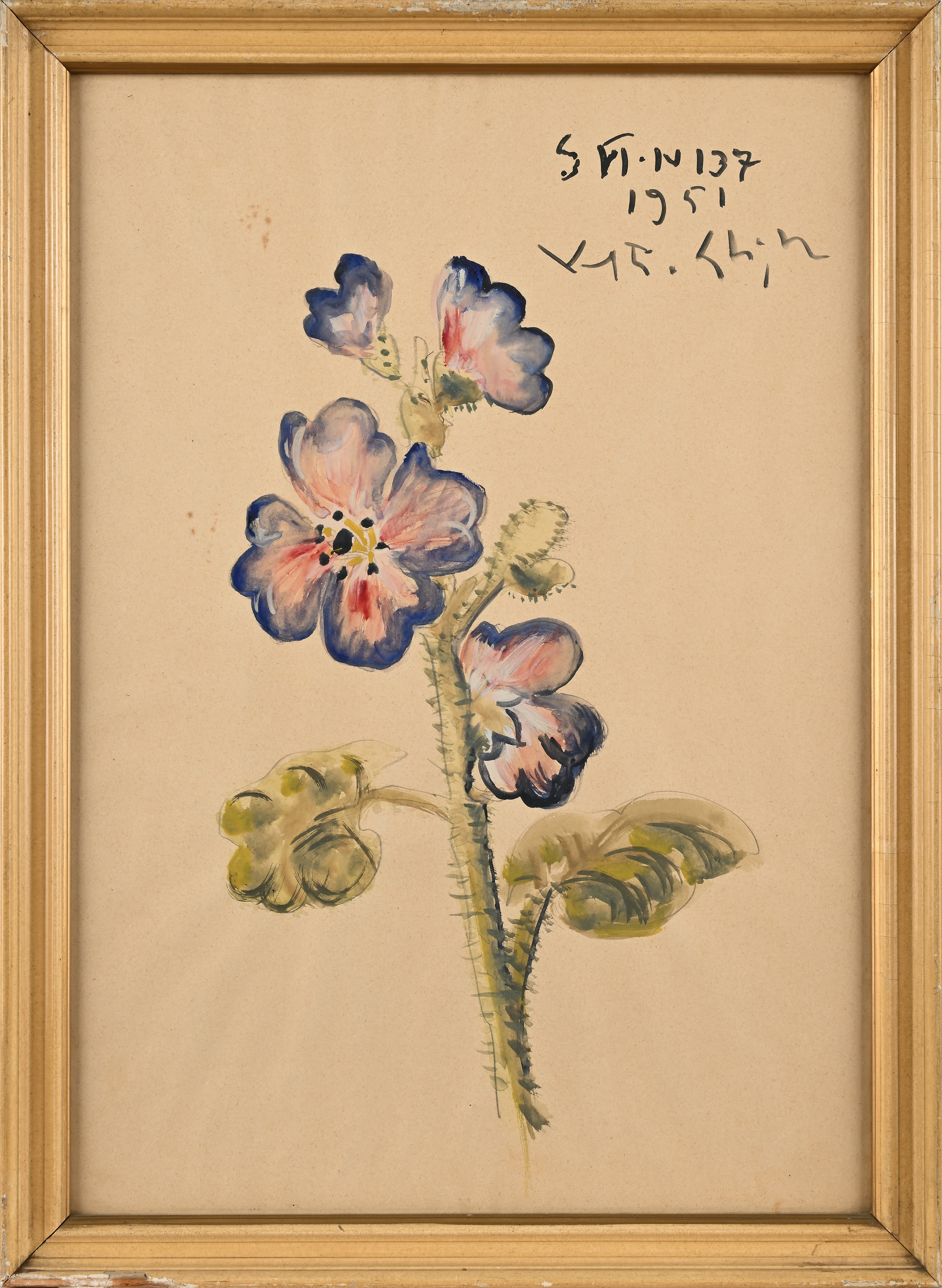 Valentino Ghiglia - Coppia di Nature Morte di Fiori