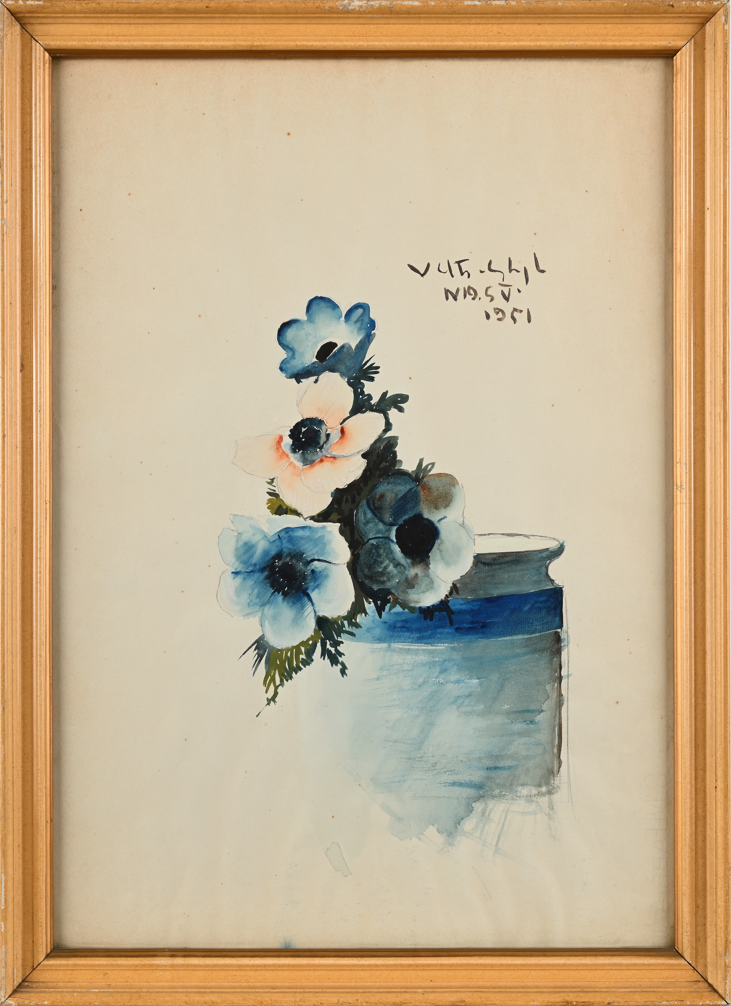 Coppia di nature morte di fiori