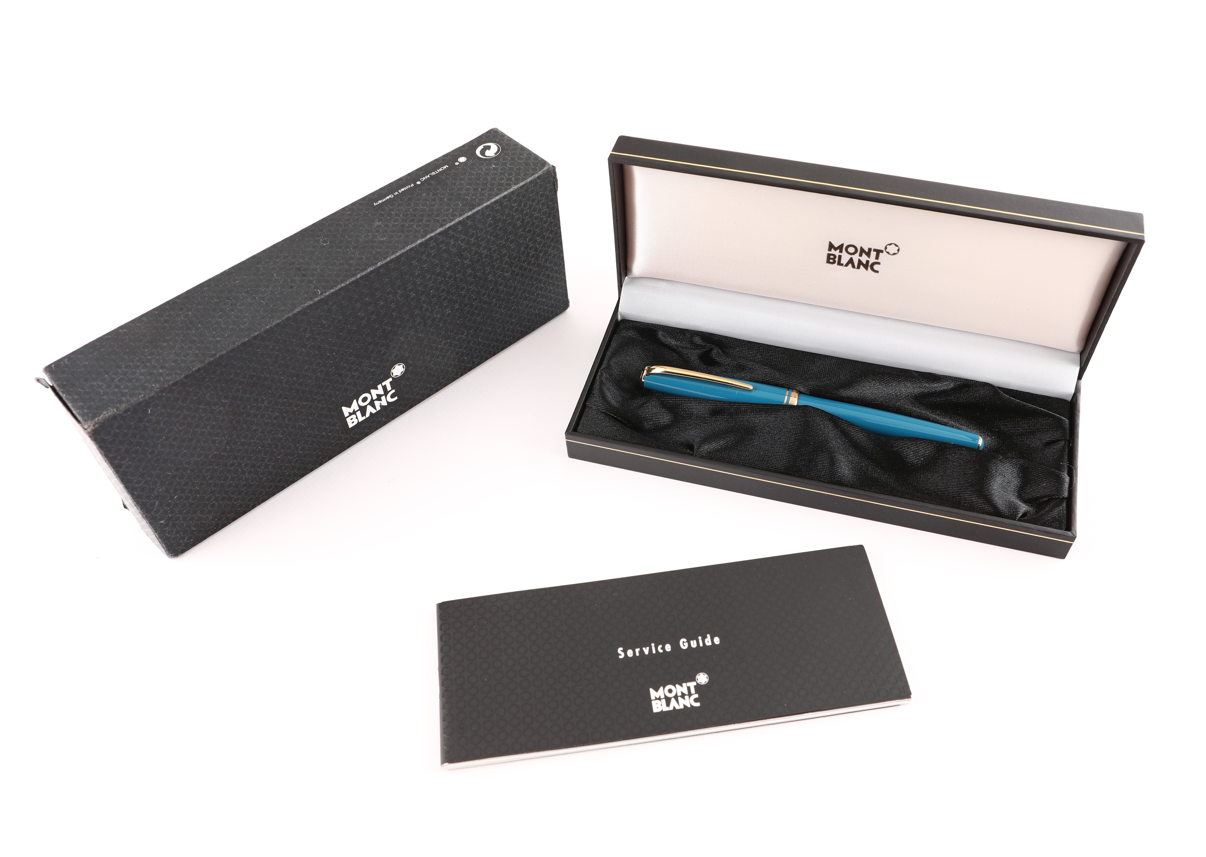 Montblanc Generation Pix - Penna a Sfera in Resina Turchese con Particolari Dorati