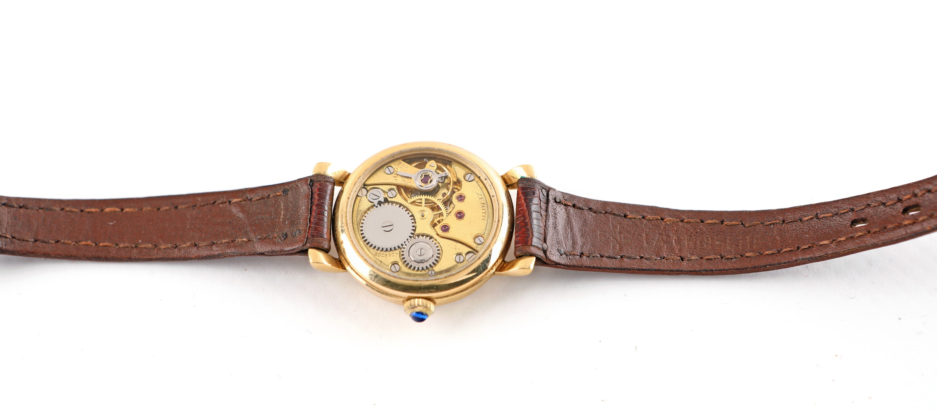 Zenith - Orologio da Polso a Carica Meccanica da Donna in Metallo Dorato con Fondello Scheletrato...