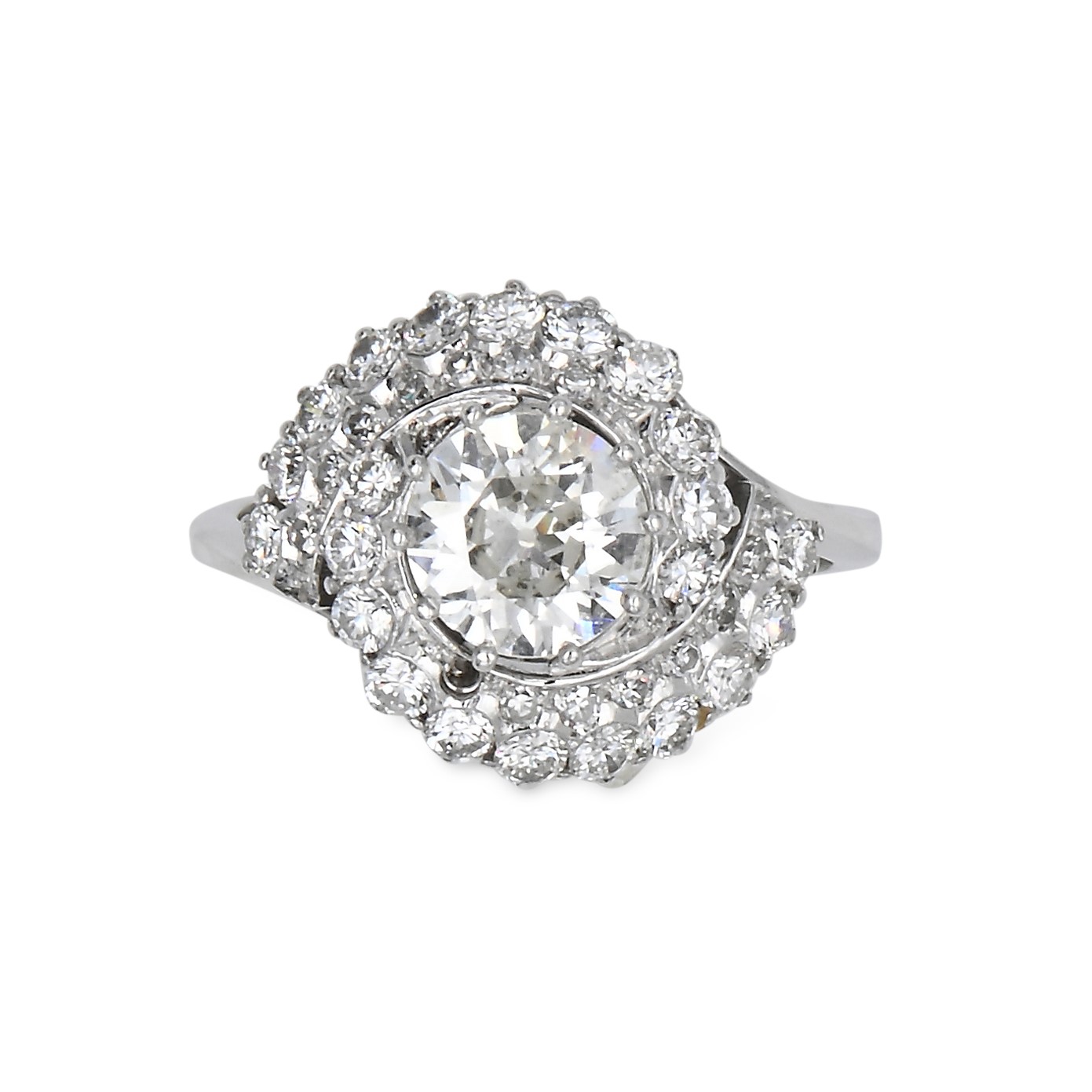 Anello in Oro, Brillante Solitario e Brillanti