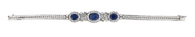Bracciale in Oro, Zaffiri e Brillanti