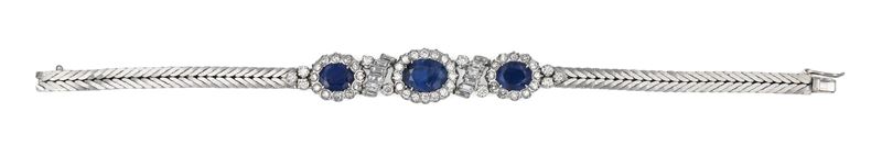 Bracciale in Oro, Zaffiri e Brillanti