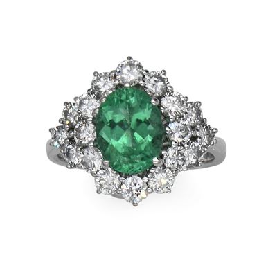 Anello in Oro e Tormalina Paraiba