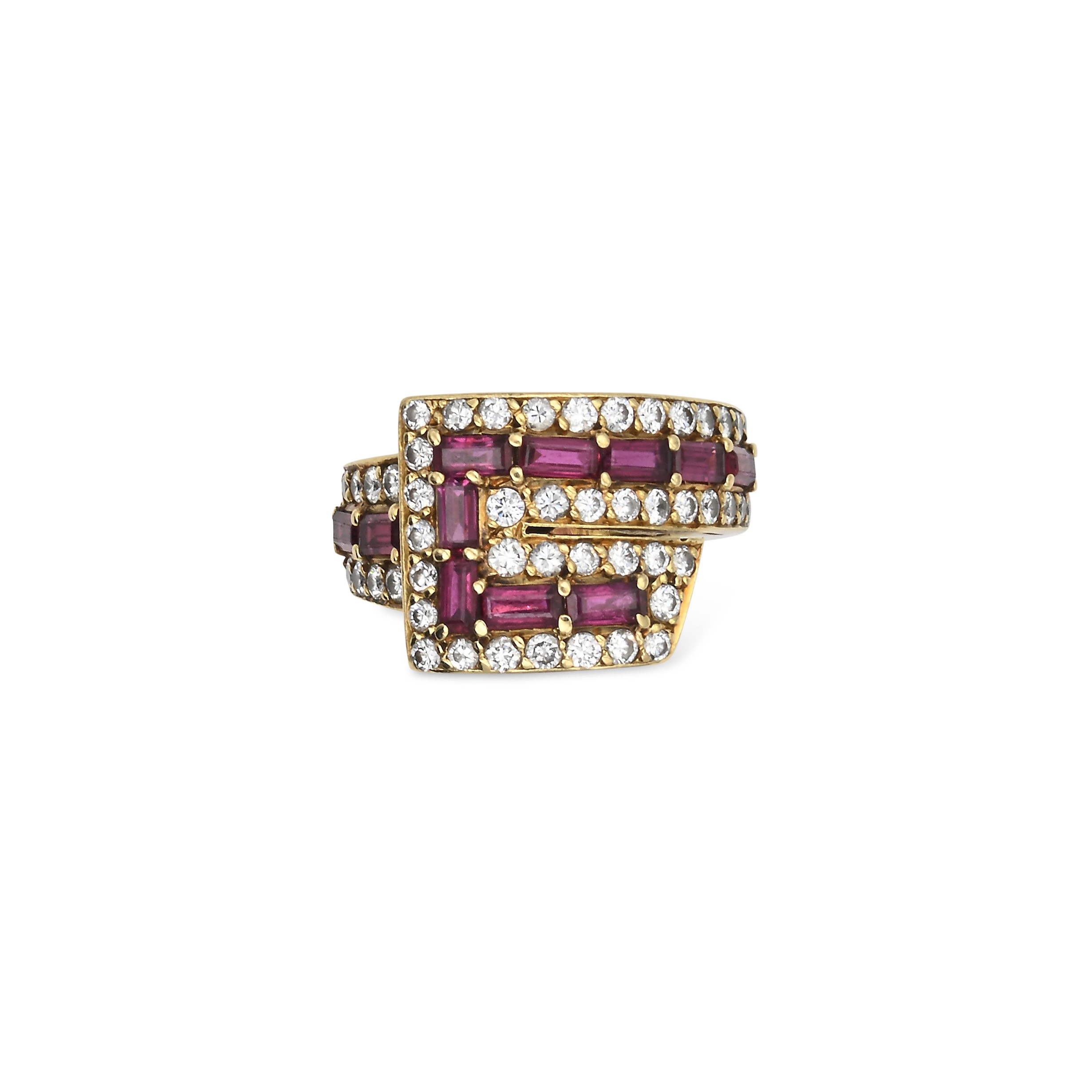 Petochi, Anello in Oro, Brillanti e Rubini