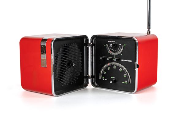 Marco Zanuso &amp; Richard Sapper - Radio cubo portatile Ts 522 per Brionvega