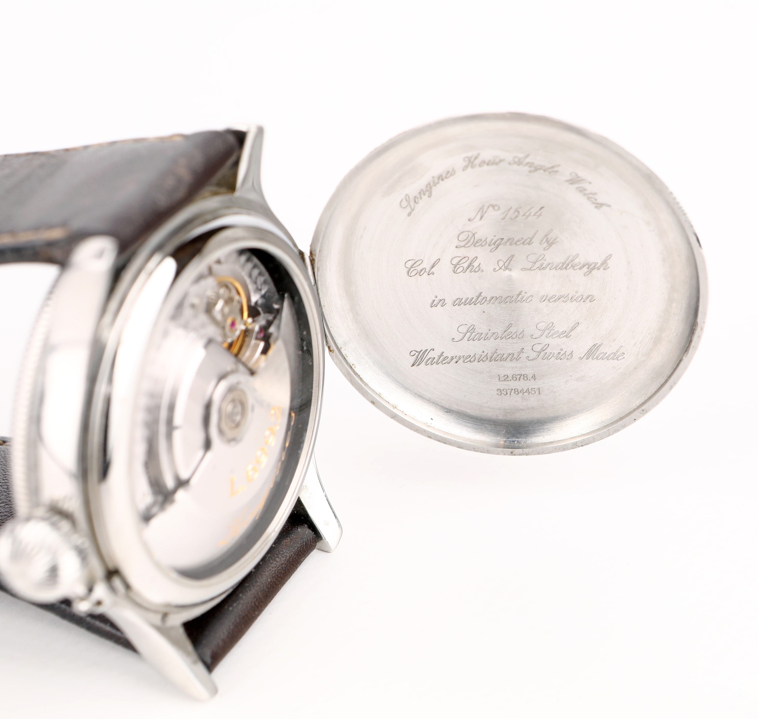 Longines Charles Linderbergh, Orologio da Polso in Acciaio