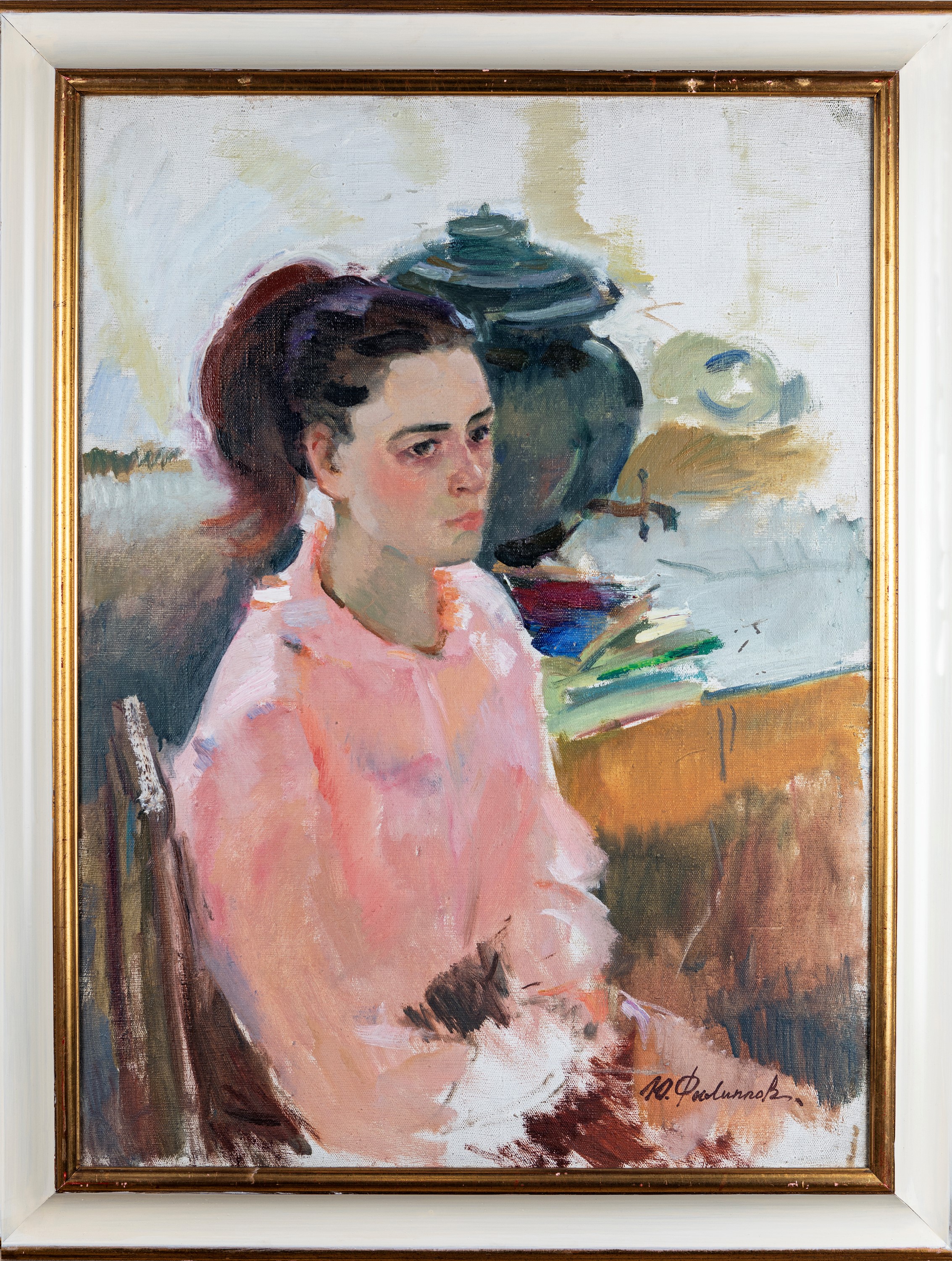 Yuri Ivanovic Filippov - Giovane Donna e Samovar