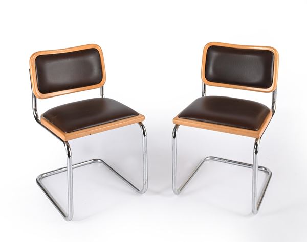 Marcel Breuer - Coppia di sedie Cesca mod. B32