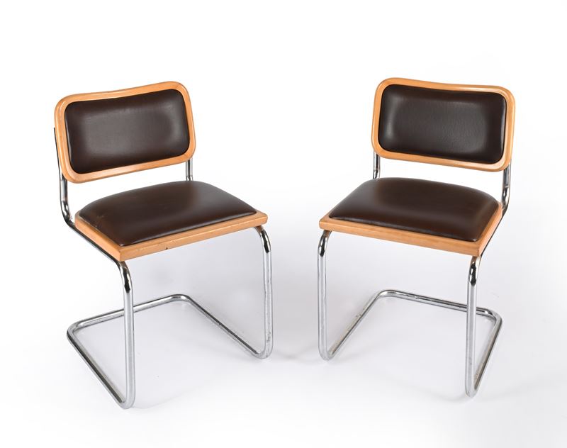 Marcel Breuer - Coppia di Sedie Cesca Mod. B32