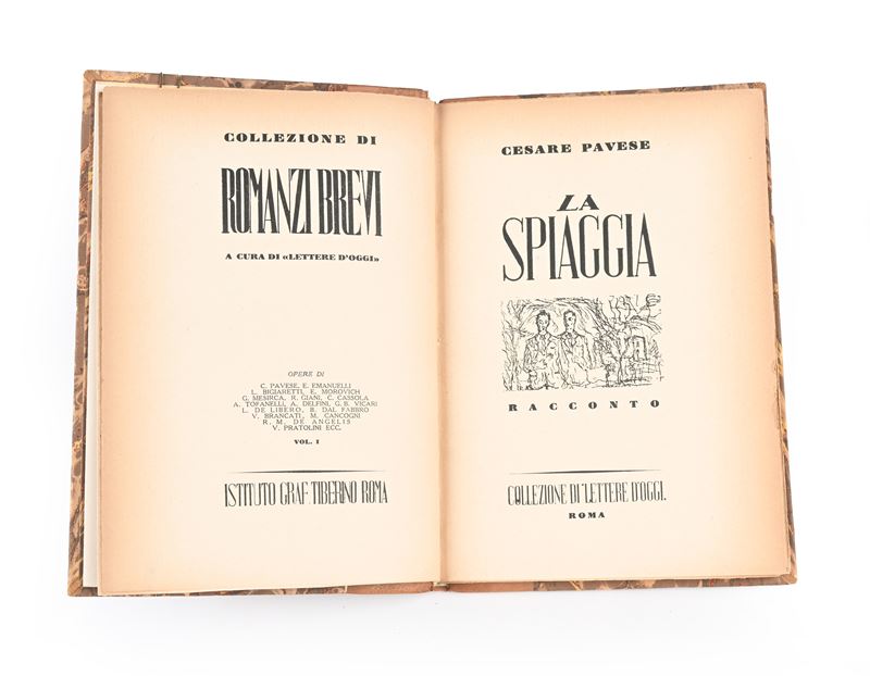 Pavese - la Spiaggia - Collezione di Lettere D'oggi, 1942