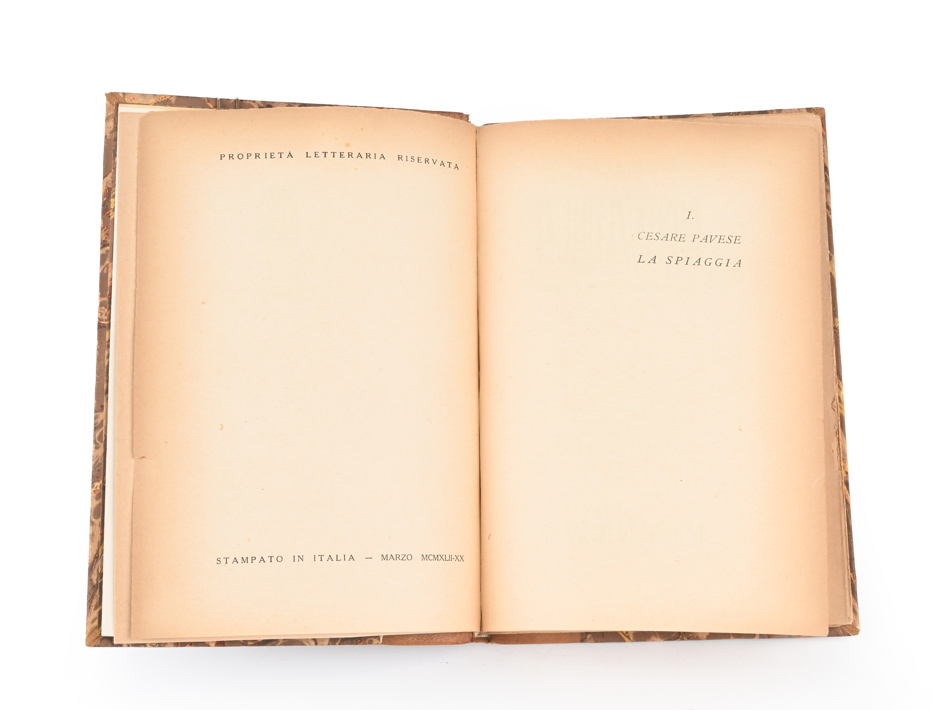 Pavese - la Spiaggia - Collezione di Lettere D'oggi, 1942