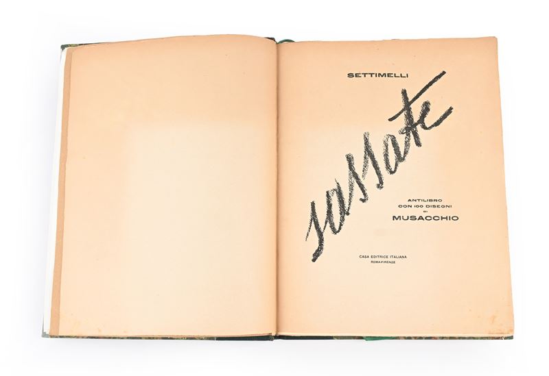 Sassate Antilibro con 100 Disegni di Musacchio, 1926