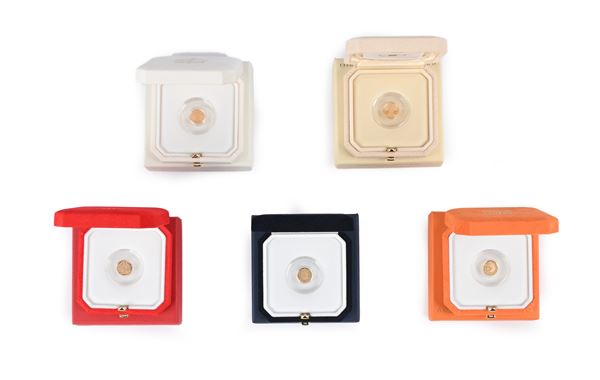 Lotto di 5 monete da 10 Euro Proof Città del Vaticano: Sede Vacante 2013; Francesco 2014, 2015, 2016 e 2017