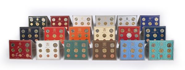 18 serie divisionali Fdc Città del Vaticano 2001-2017