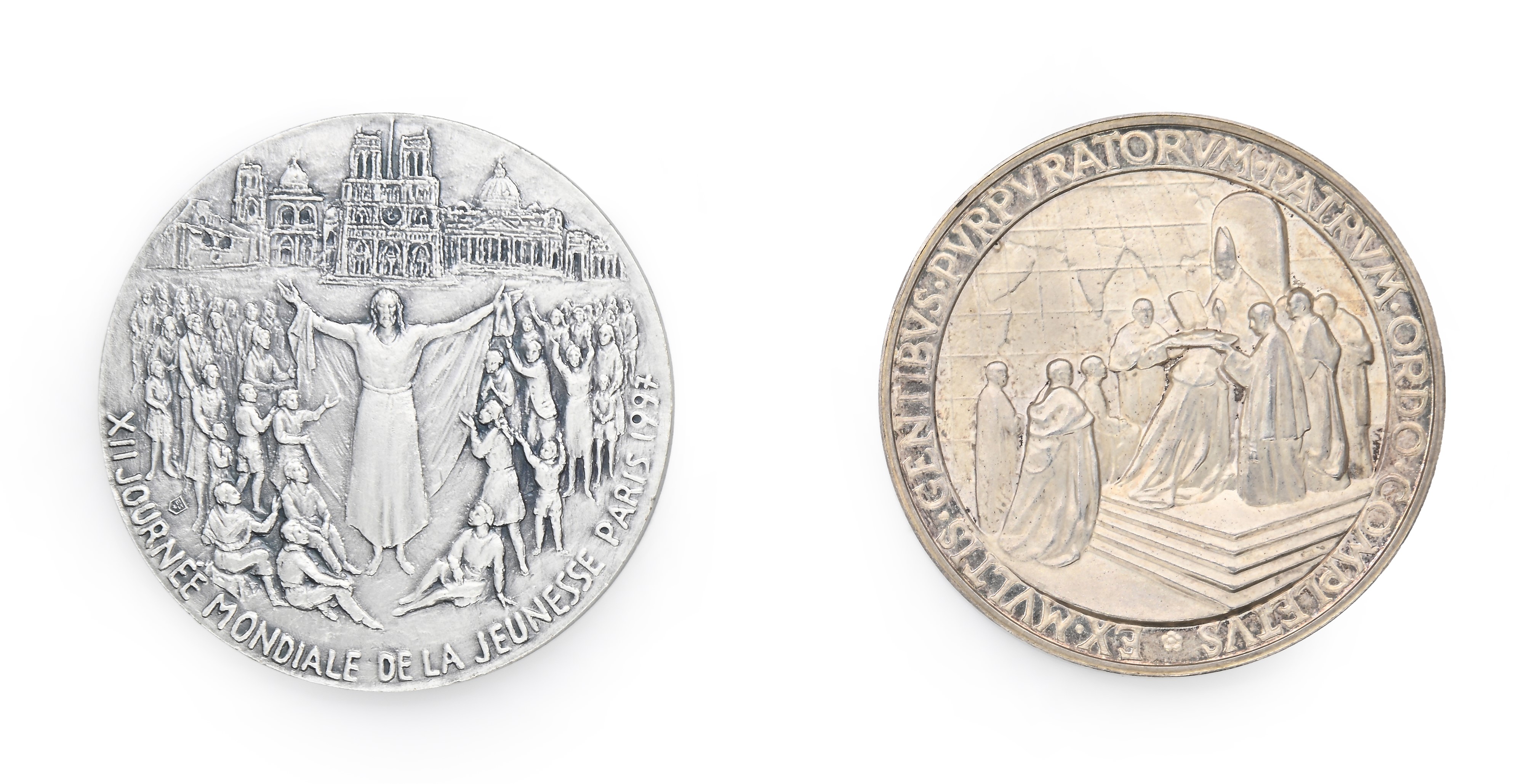 Medaglia in Argento Pio XII a.XV e Giovanni Paolo II a.XVIII