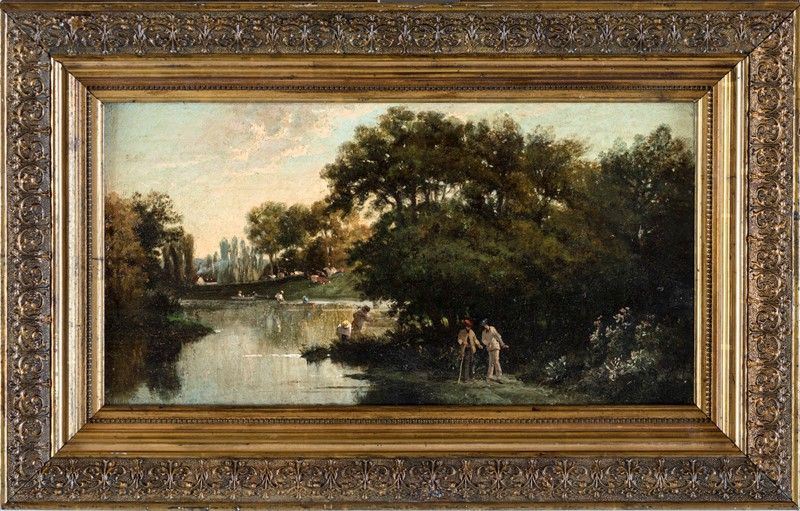 Pittore Francese del XIX Secolo - Paesaggio