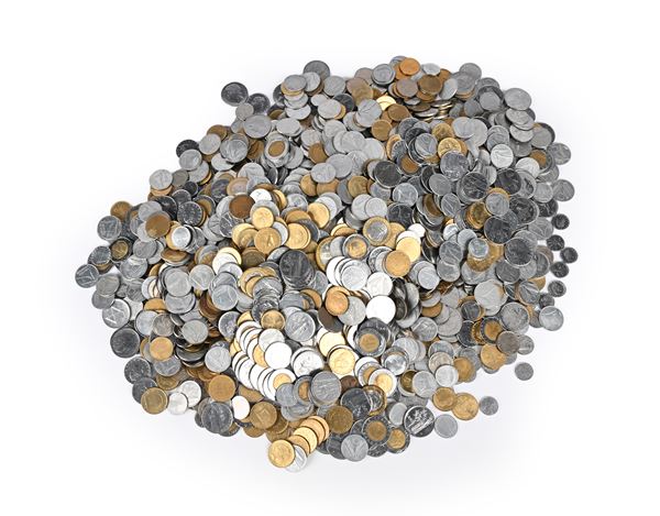 Lotto di monete di metallo vile Italia Repubblica