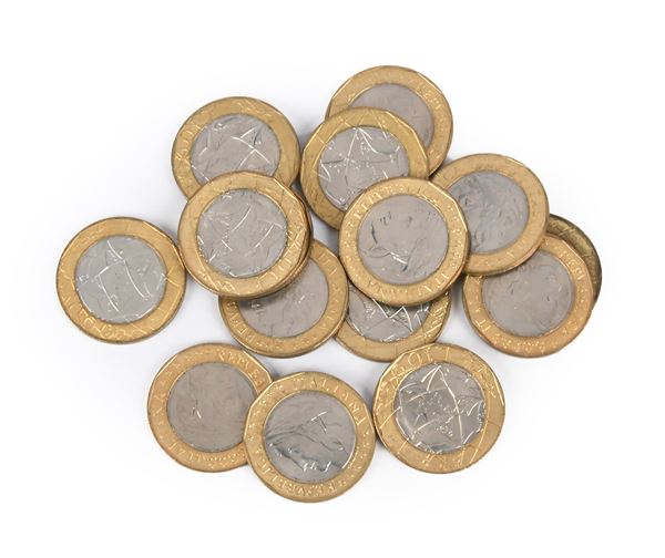 Repubblica Italiana: 15 pezzi da 1.000 Lire 1997 con i confini errati della Germania