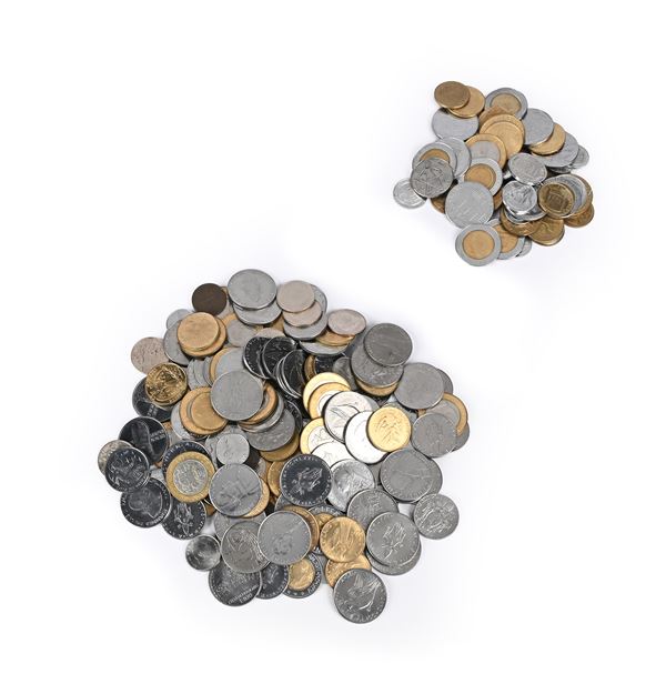 Lotto di monete di metallo vile San Marino e Città del Vaticano