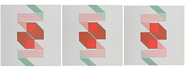 Lotto di 3 serigrafie