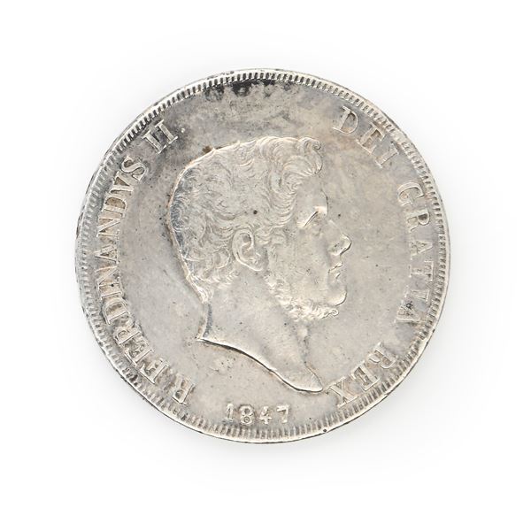 Piastra da 120 Grana 1847 Ferdinando II Regno delle 2 Sicilie