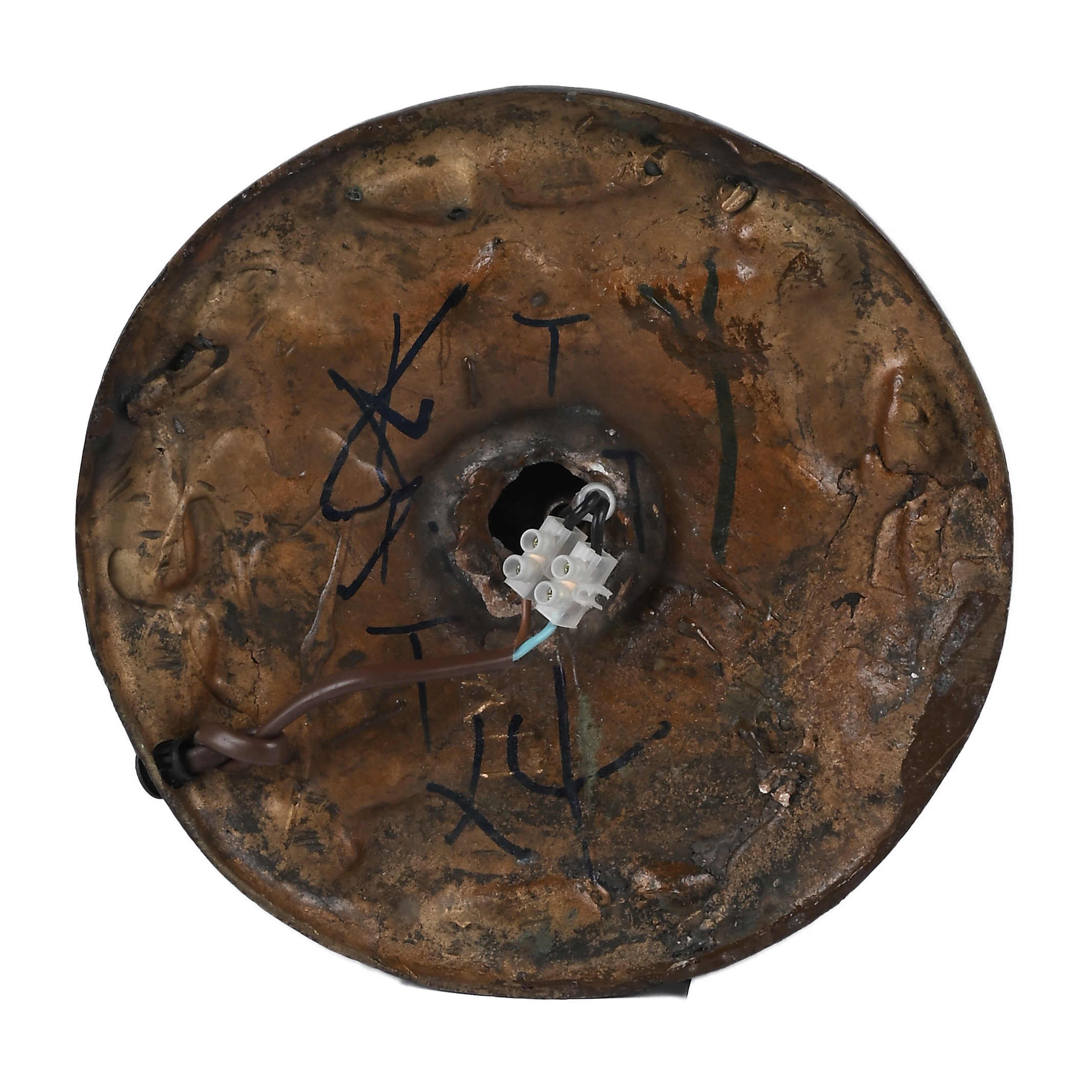 Lampada da tavolo a tre luci ad imitazione della Tiffany Dragonflies