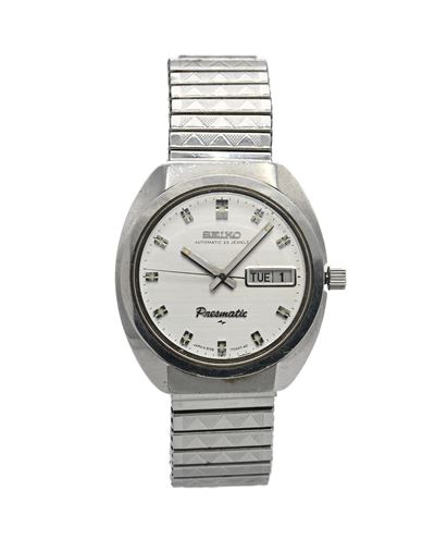 Seiko Presmatic 5106 7040r- Orologio da Polso Automatico da Uomo in Acciaio con Datario