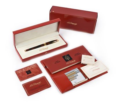Dupont Olympio Lacca di China Tartar - Penna Stilografica in Lacca di China con Particolari Dorat...