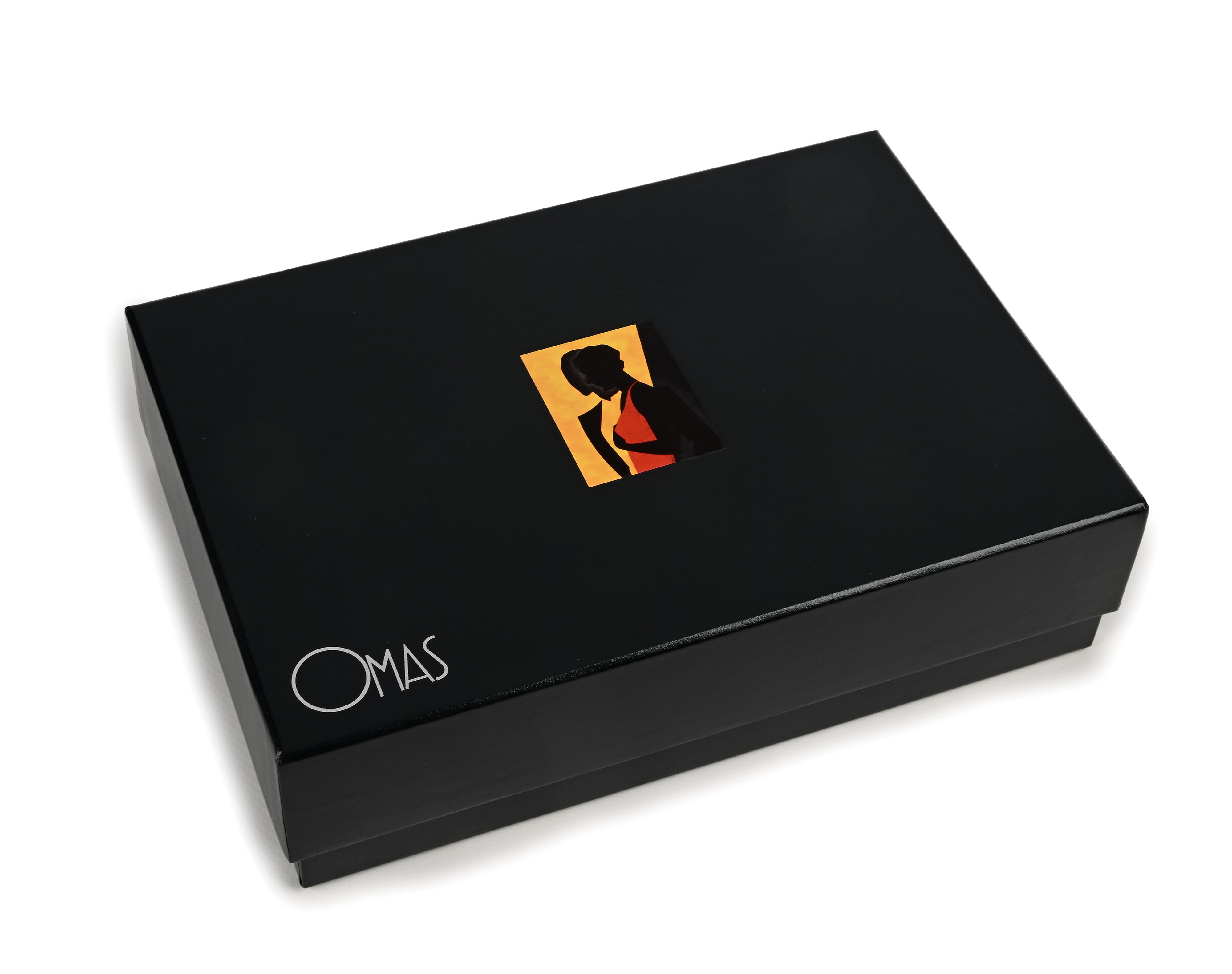 Omas Paragon - Penna Stilografica in Vernice Nera e Argento 925/000 Placcato in Oro Giallo, con P...