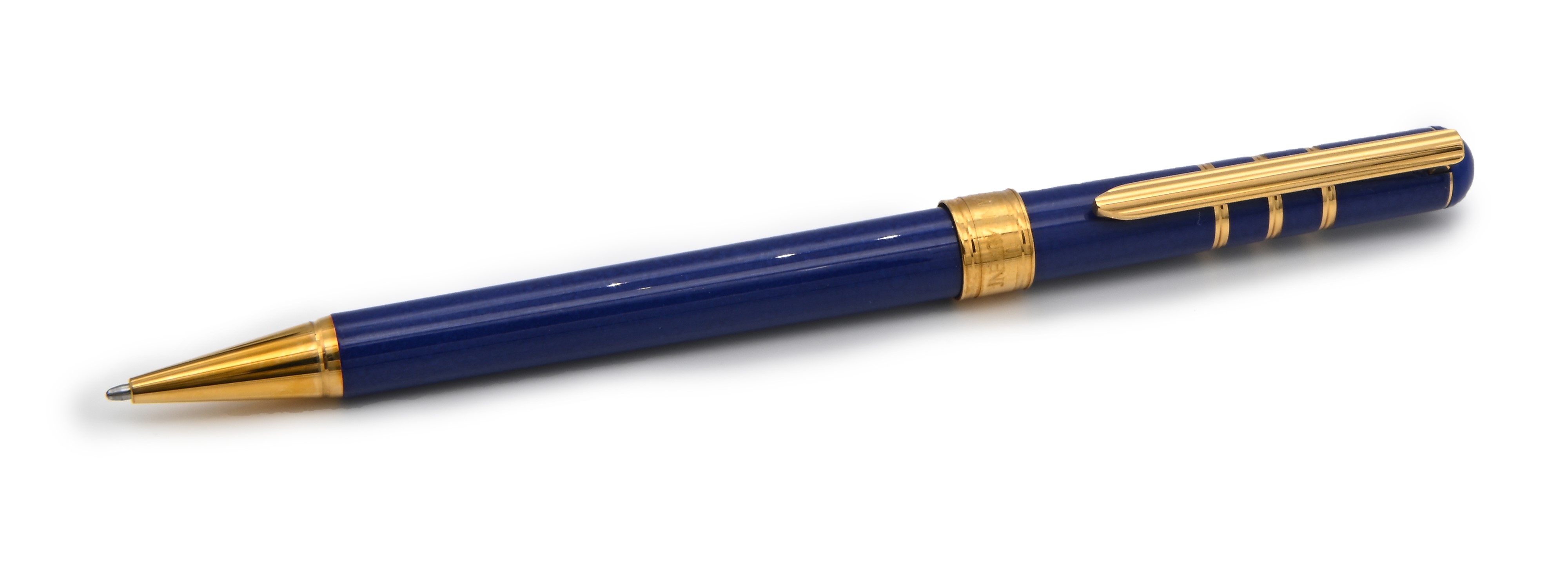 Yves Saint Laurent Collection - Penna a Sfera in Metallo e Smalto Lapislazzulo