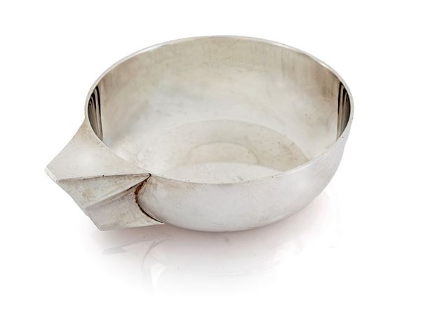 Taste-vin in argento 950/000, Bulgari, Roma, Anni Settanta, argentiere Vitali