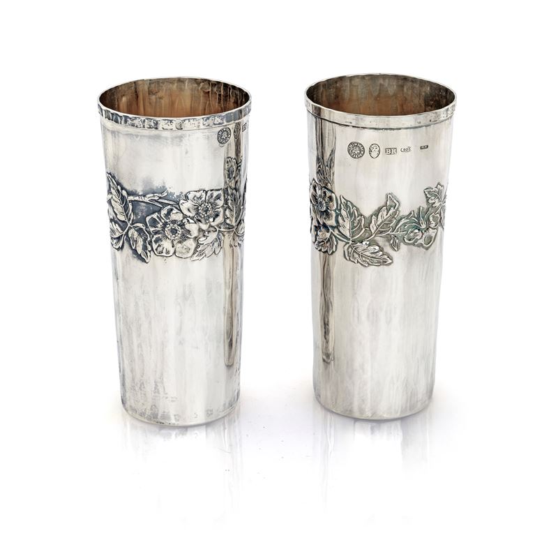 Coppia di Bicchieri in Argento 925/000, Brandimarte, Firenze