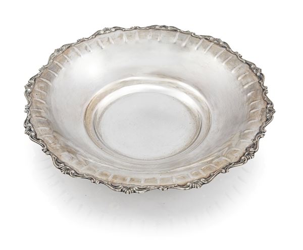 Vaschetta circolare in argento 800/000