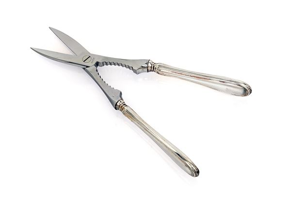 Pinza da crostacei in acciaio e argento, Gaetano d'Agostino