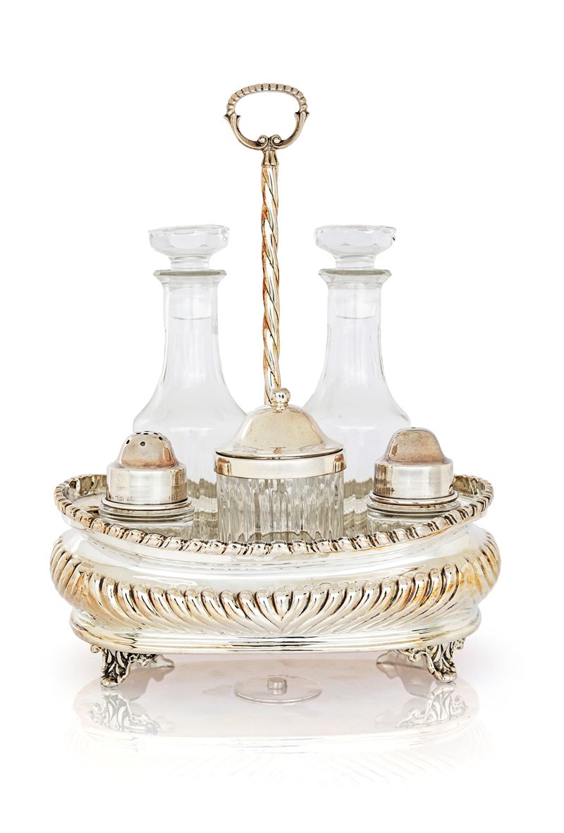 Cruet in Argento 925/000, Messulam Milano, per Bottega Dell'argento