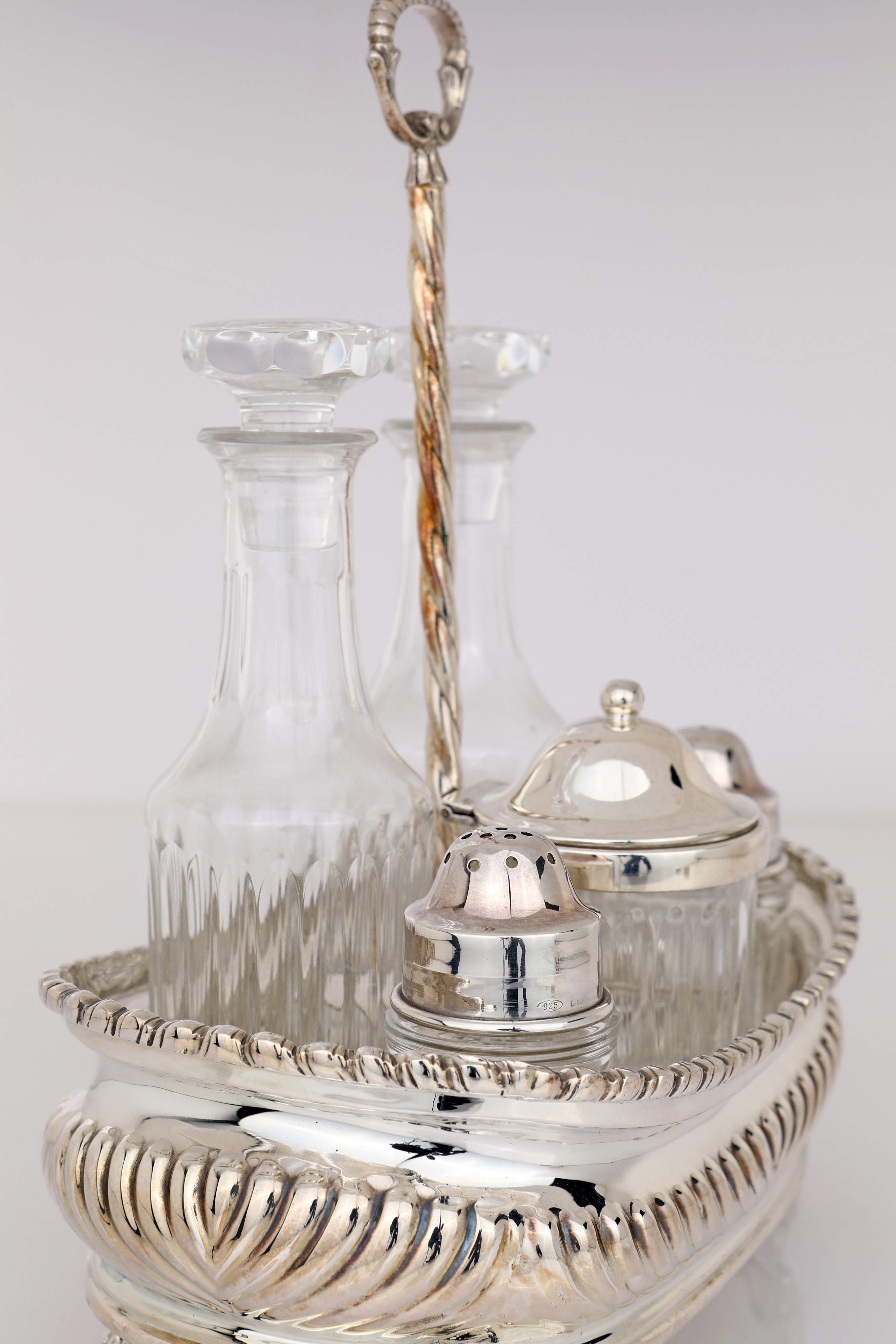 Cruet in Argento 925/000, Messulam Milano, per Bottega Dell'argento