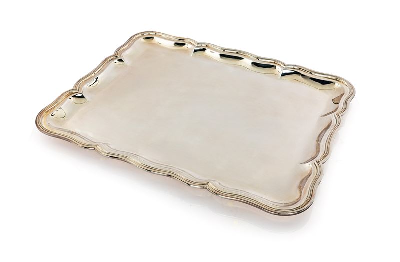 Vassoio Rettangolare in Argento 800/000