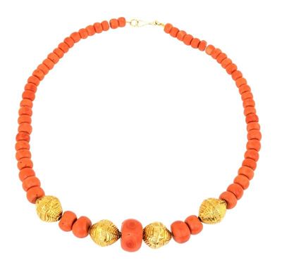 Collana Antica in Corallo Sciacca
