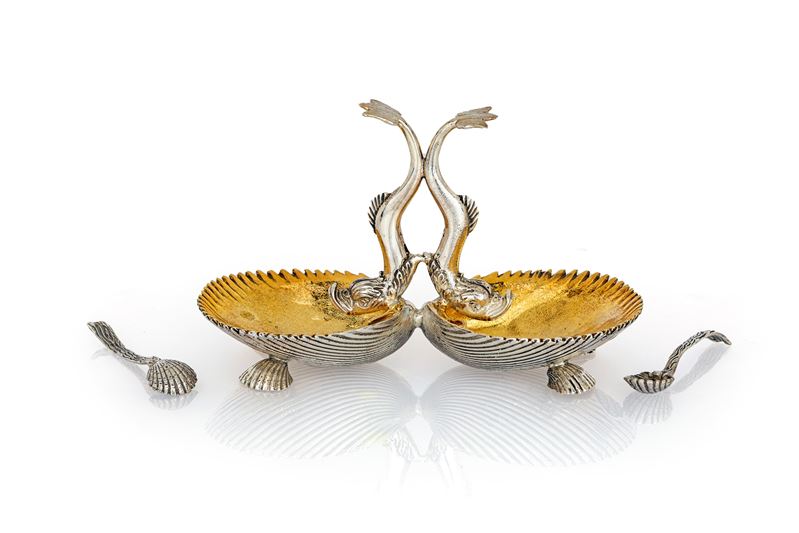 Saliera a Doppia Valva in Argento 925/000