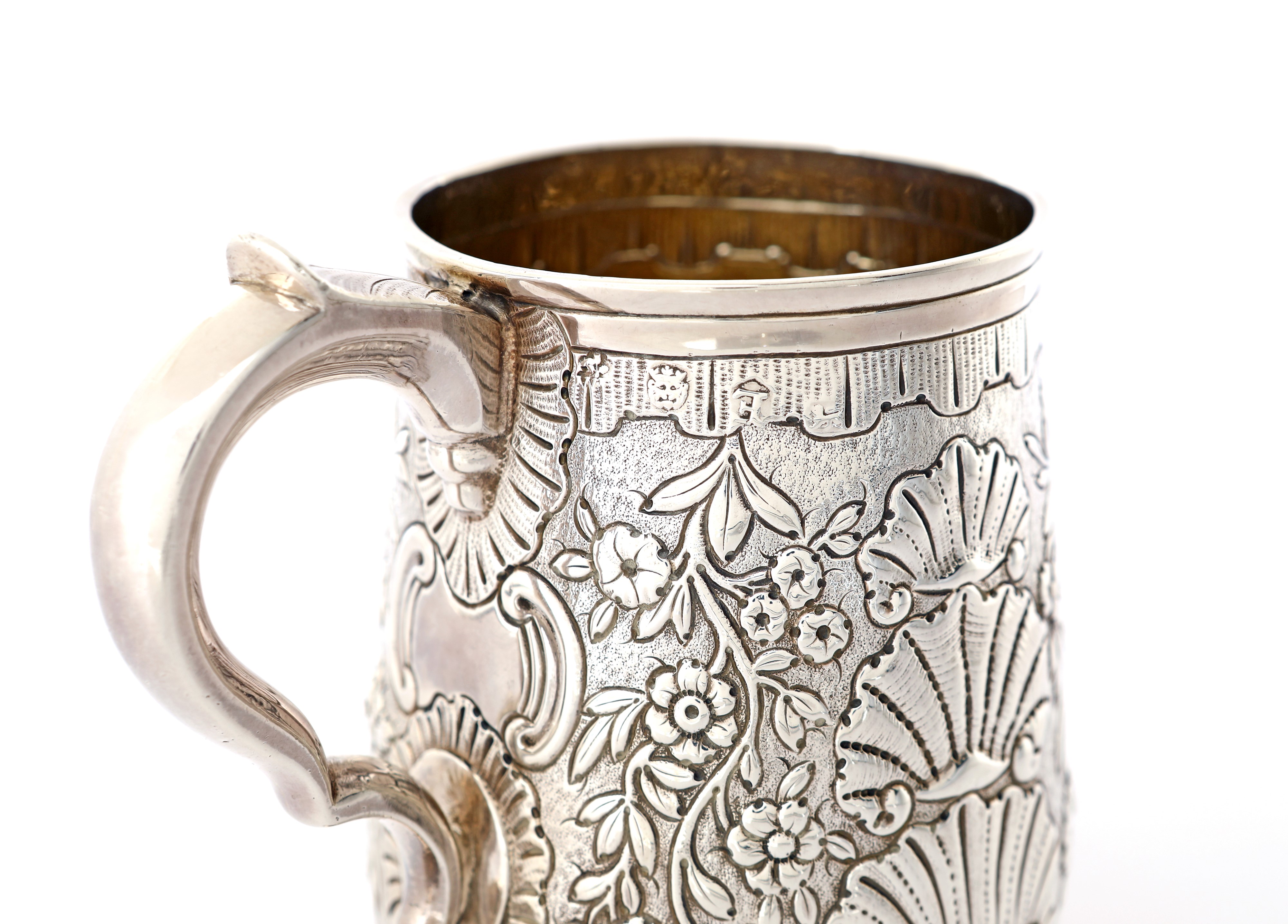 Boccale in Argento Sbalzato, Londra Giorgio I, 1720